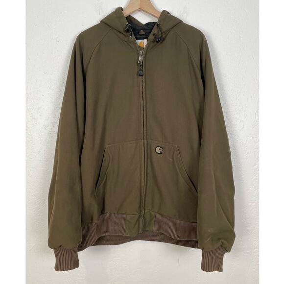 Carhartt Vintage Men's J69TMB Brown Quilt Lined Jacket Size XL Tall - Picture 1 of 8